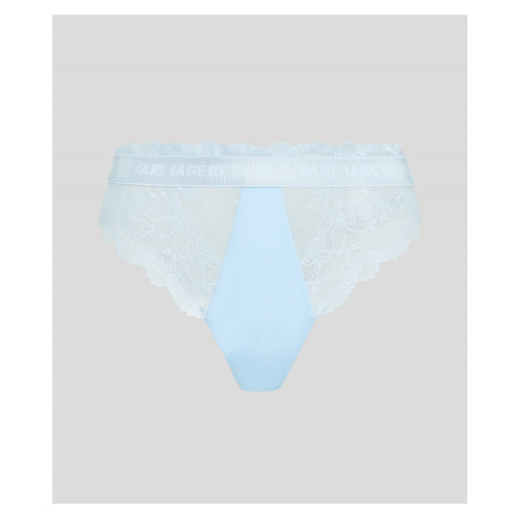 Spodná Bielizeň Karl Lagerfeld Tailored Lace Bikini Brief Light Blue2