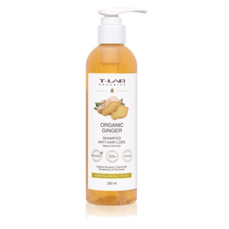 T-LAB Organics Organic Ginger Anti Hair Loss Shampoo posilňujúci šampón pre rednúce vlasy