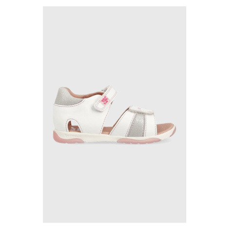 Detské kožené sandále Garvalin biela farba Garvalín