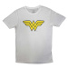 DC Comics tričko Wonder Woman - Yellow Logo Biela