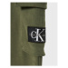 Calvin Klein Jeans Teplákové nohavice IB0IB01190 Zelená Regular Fit