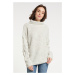 MYMO Oversize sveter  zmiešané farby / šedobiela