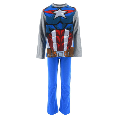 Modro-sivé teplé chlapčenské pyžamo Marvel - Avengers
