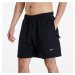 Šortky Nike Solo Swoosh Men's Brushed-Back Fleece Shorts Black/ White