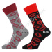 STEVEN Valentínske ponožky Steven-136-053 KL053-sivá