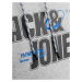 JACK & JONES Mikina 'Black'  modrá / sivá melírovaná / čierna