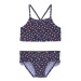 Dievčenské plavky COLOR KIDS Bikini W. Frills, AOP, dress blues