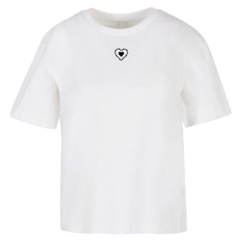 Women's T-shirt Good Vibes Only Heart white mister tee