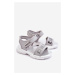 Children's sandals with Velcro Big Star LL374194 silver