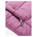 Ružový dievčenskú zimnú prešívaný kabát ALPINE PRE EDORO