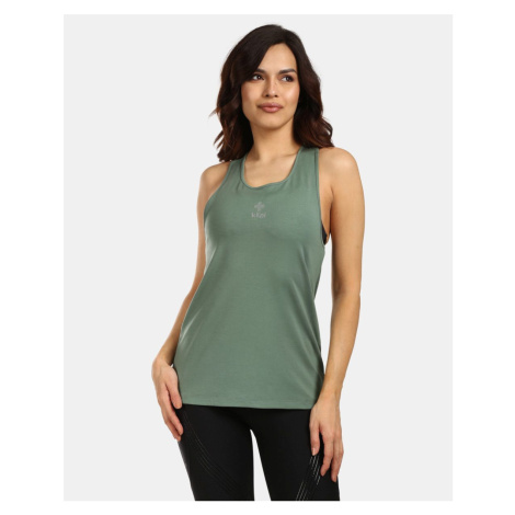 Women's sports tank top Kilpi LANCA-W Khaki