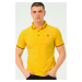 T8586 DEWBERRY MEN'S POLO NECK T-SHIRT-LIGHT YELLOW