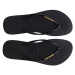 Havaianas Slim Logo Metallic Black Gold