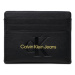 Calvin Klein Jeans Puzdro na kreditné karty Sculpted Cardcase 6Cc Mono K60K608399 Čierna