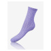 Fialové dámske ponožky Bellinda SUPER SOFT SOCKS