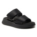 Calvin Klein Jeans Šľapky Slide Double Strap Sandal Dc YW0YW01355 Čierna