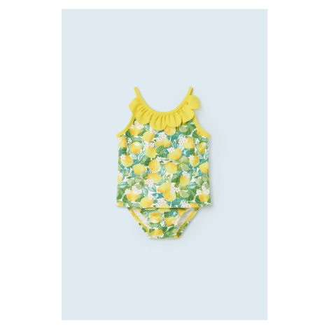 Dvojdielne plavky pre bábätká Mayoral žltá farba