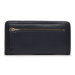 Tommy Hilfiger Veľká dámska peňaženka Th Monotype Large Slim Wallet AW0AW16210 Tmavomodrá