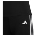 adidas ESSENTIALS AEROREADY 3-STRIPES HIGH-WAISTED Dievčenské legíny, čierna, veľkosť