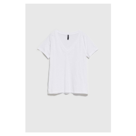 WOMEN'S T-SHIRT L-TS-4049 WHITE Moodo