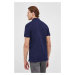 Bavlnené polo tričko Lacoste PH4012-001, tmavomodrá farba, jednofarebné
