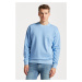 MIKINA GANT SUNFADED C-NECK SWEAT GENTLE BLUE