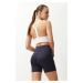 Trendyol Anthracite Wide Waist Elastic Push Up and Extra Coupler Knitted Sports Shorts/Short Leg