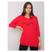 Red sweatshirt with Jolanda RUE PARIS