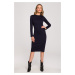 Stylove Woman's Dress S314 Navy Blue