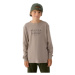 Chlapčenské tričko s dlhým rukávom 4F JUNIOR LONGSLEEVE-JWAW24TLONM294-26S-WARM LIGHT GREY