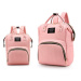 Ružový funkčný ruksak pre mamičky a oteckov