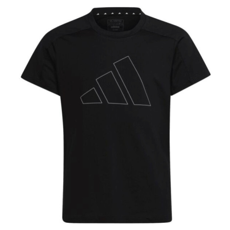 adidas TR-ES BL T Dievčenské tričko, čierna, veľkosť