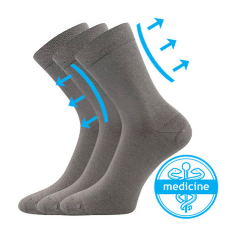 Lonka Drmedik Unisex ponožky s voľným lemom - 3 páry BM000003618800101388 šedá