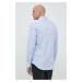 Bavlnená košeľa Seidensticker pánska, slim, s klasickým golierom, 01.653710
