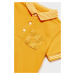 Detské polo tričko Mayoral žltá farba, s potlačou