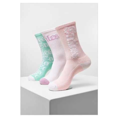 Infinity Socks 3-Pack White/Lightrose/Mint mister tee