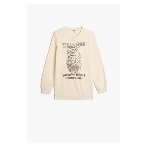 Koton Boy's Ecru Sweatshirt