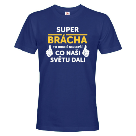 Pánske tričko Super bráško - ideálny narodeninový darček pre brata