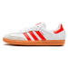 adidas  Samba OG White Solar Red Gum  Módne tenisky Biela