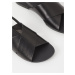 Čierne dámske kožené sandále Vagabond