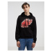 Diesel Mikina - S-GINN-HOOD-E8 SWEAT-SHIRT čierna