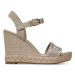 Tommy Hilfiger Espadrilky Seasonal Webbing Wedge FW0FW07088 Béžová