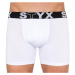 Men's boxers Styx long sports rubber white