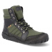 Barefoot zimná obuv s membránou KOEL4kids - Mica Vegan Tex khaki zelená