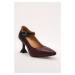 Trendyol Claret Red Women's Classic Heeled Shoes