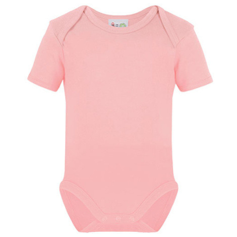 Link Kids Wear Detské body s krátkym rukávom X946 Babypink