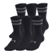 Ponožky UNDER ARMOUR 6 PACK-UA Essential Crew-BLK