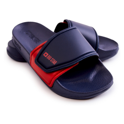 Children's summer slippers Big Star - dark blue