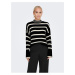 Black Striped Sweater ONLY Ibi - Women