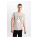 DEFACTO Regular Fit Crew Neck Printed Short Sleeve T-Shirt